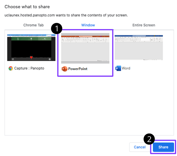 Share a program in Panopto