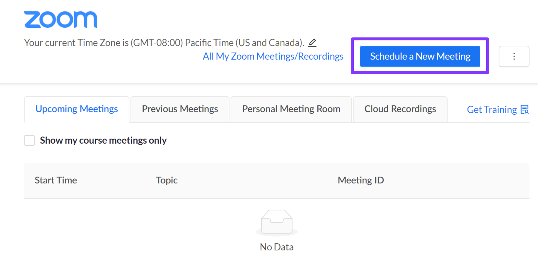 Schedule a Secure Zoom Meeting Instructor Knowledge Base