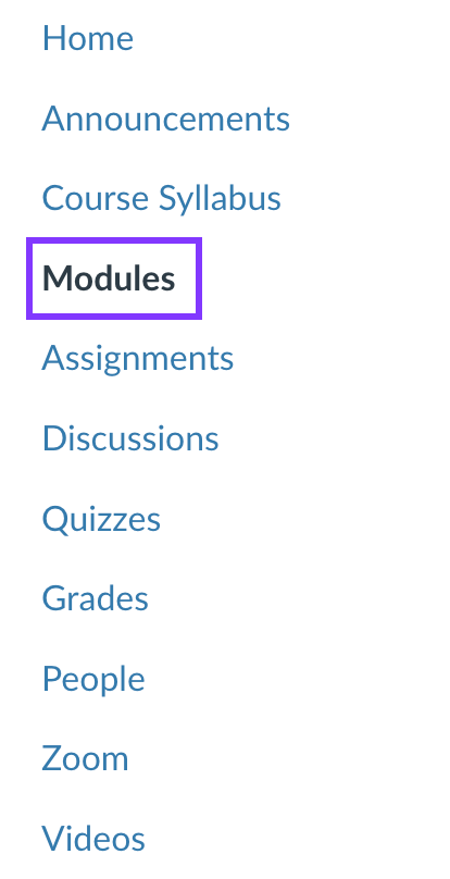 Modules highlighted.